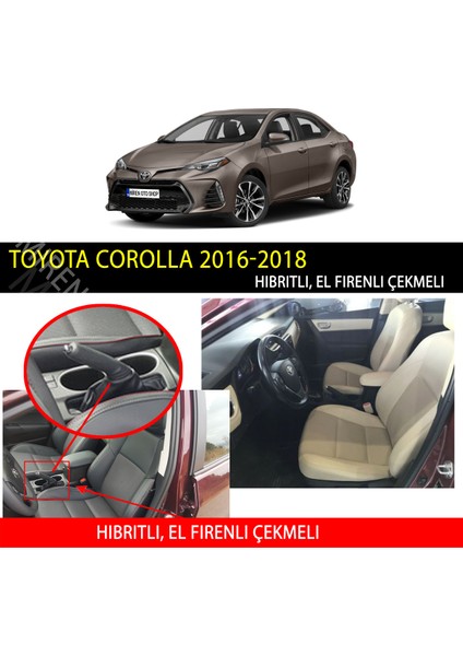 Toyota Corolla 2016-2018 Uyumlu 5d Havuzlu Suni Deri OTO PASPAS