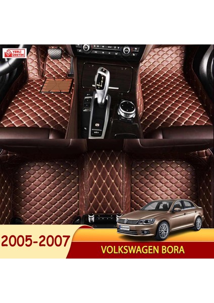 Volkswagen Bora 2005-2007 Uyumlu 5d Havuzlu Suni Deri OTO PASPAS