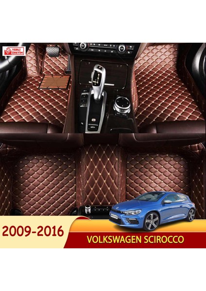 Volkswagen Scirocco 2009-2016 Uyumlu 5d Havuzlu Suni Deri OTO PASPAS