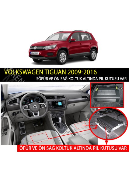 Volkswagen Tiguan 2009-2016 Uyumlu 5d Havuzlu Suni Deri OTO PASPAS