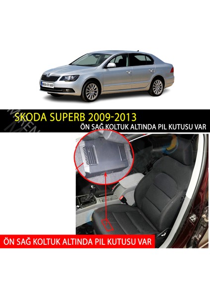 Skoda Superb 2009-2013 Uyumlu 5d Havuzlu Suni Deri OTO PASPAS