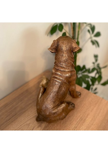 Golden Retriever Köpek ve Yavrusu Bahçe Dekoru Biblo Heykel fırsatları