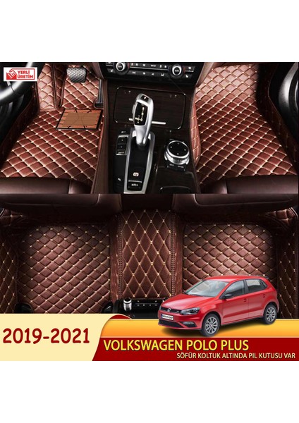 Volkswagen Polo PLUS 2019-2021 Uyumlu 5d Havuzlu Suni Deri OTO PASPAS