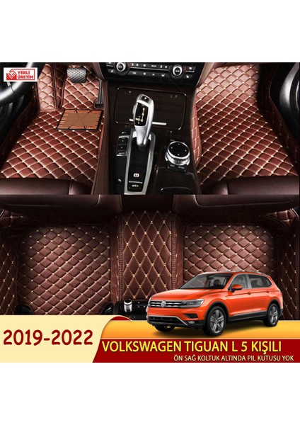 Volkswagen Tiguan L 2019-2022 5 kişili Uyumlu 5d Havuzlu Suni Deri OTO PASPAS