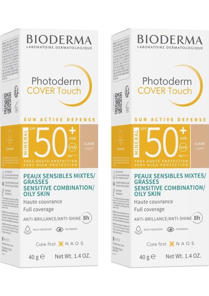 Photoderm Cover Touch SPF50+ 40 ml 2 Adet