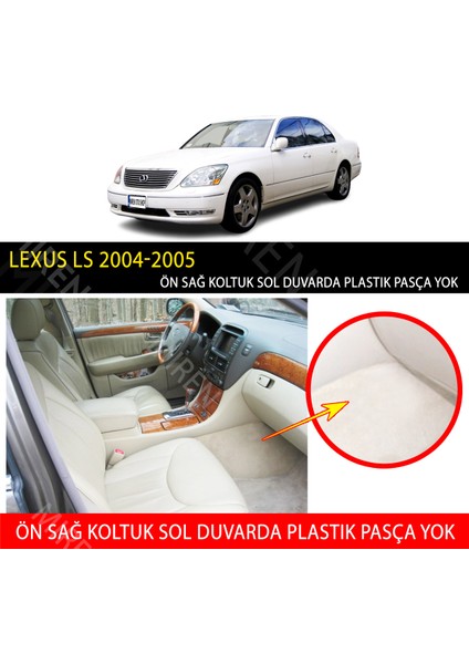 Lexus Ls 2004-2005 Uyumlu 5d Havuzlu Suni Deri Oto Paspas