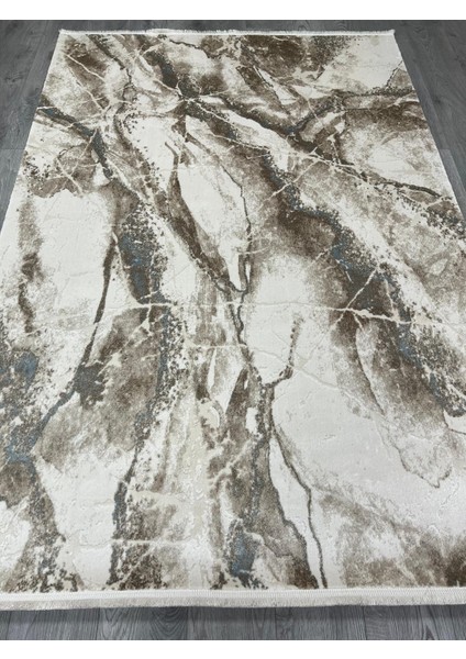 Novastyle 11482 Yün Tuşeli Modern Halı Mermer Desenli Halı