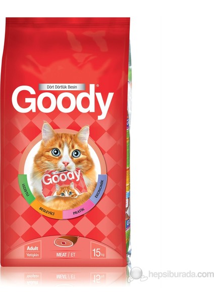 Etli Yetişkin Kedi Maması - 15 kg GKME15