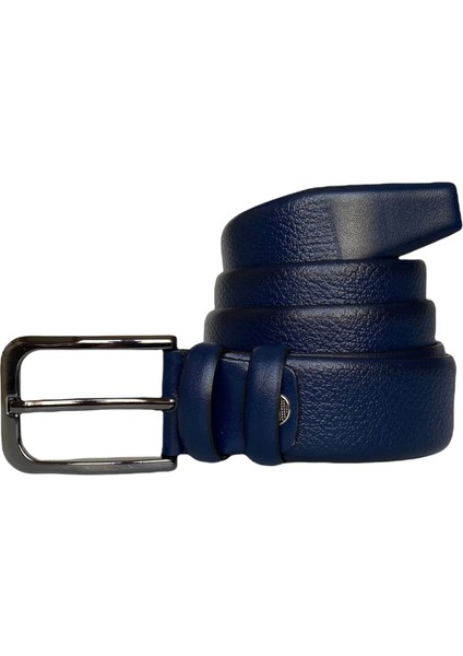 Kaliteli Deri Lacivert Klasik Kumaş Pantolon Kemeri 3.5 cm fiyatları