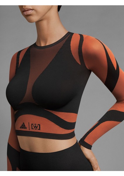 Adidasxwolford Sheer Motion Crop Longsleeve