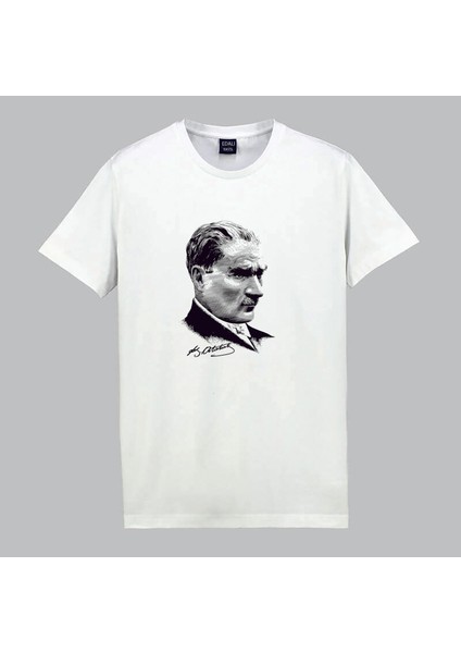 Atatürk ve Imza Baskılı Tshirt