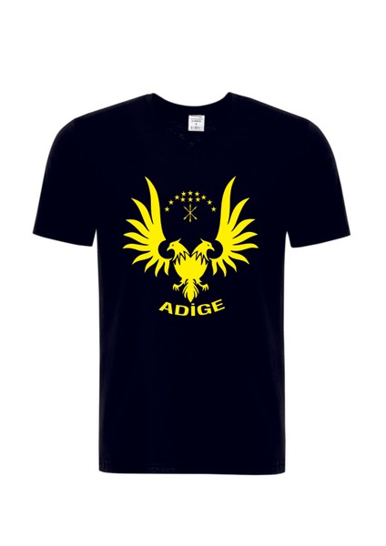 Adige Kartal Logo Baskılı Tshirt
