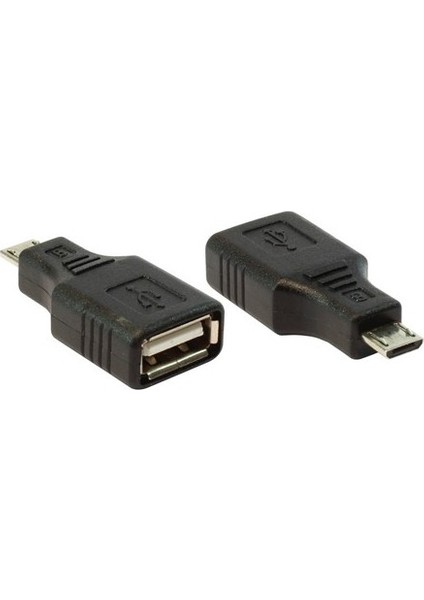 Ti-Mesh USB A F - Mikro 5p M - Nickel/black