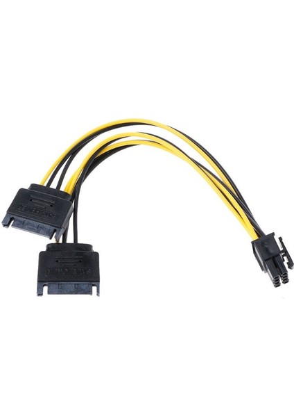30 cm 6 Pin Sata Power Kablo 18 Awg 8 Pin Sata Power Kablosu 6+2 Pin Sata Power Kablo