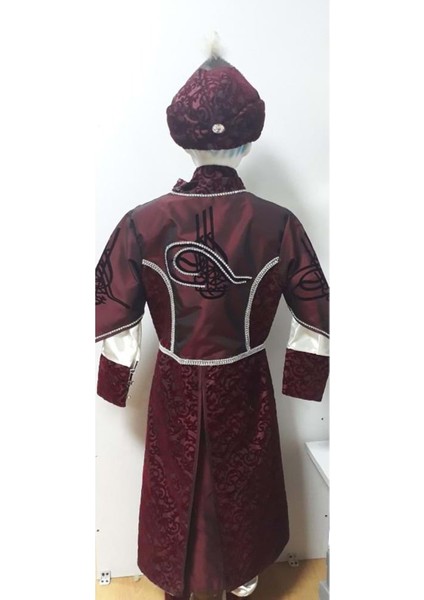 Başak Çocuk Giyim Bcg 5-Kalamazi Tuğra Kaftan 5/12 Yaş - Bordo - 10-11 Yaş