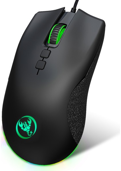 Hxsj A883 USB Kablolu Oyun Fare Rgb Gamer Fare 4 Ayarlanabilir Dpı ile
