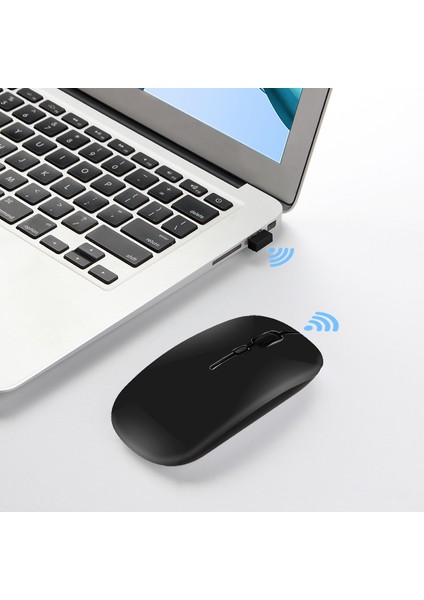 Şarj Edilebilir Sessiz 2.4g Kablosuz Fare Taşınabilir Bilgisayar Fareleri Pc Defter Dizüstü Bilgisayar - Siyah(Yurt Dışından) indirimleri