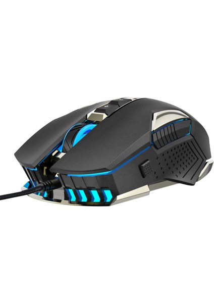Hxsj X200 8000 Dpı Rgb Fare Aydınlık Renkli LED Işık 8 Düğmeli Kablolu Dizüstü Bilgisayar Oyun Fare fiyatları
