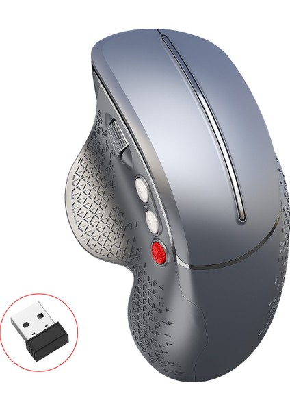 Hxsj T32 2.4g Kablosuz Ergonomik Dikey Optik Oyun Fare Ayarlanabilir Dpı Bilgisayar Fareleri - Gri fiyatları