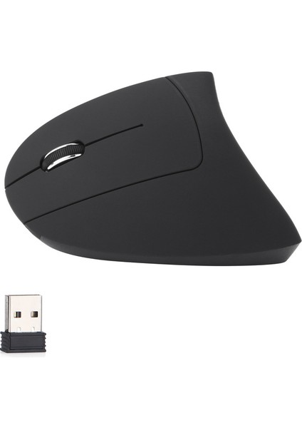 Pille Çalışan Sol El Kablosuz Fare Ergonomik Dikey Bilgisayar Oyun Fareleri 800/1200/1600 Dizüstü Bilgisayar Için Dpi