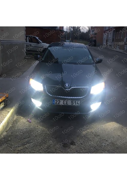 10OTO LED Xenon Beyaz 9000 Lümen 8000K Şimşek Etkili H3