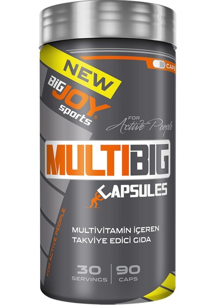 Multibig Vitamin Mineral 90 Kapsül Multivitamin