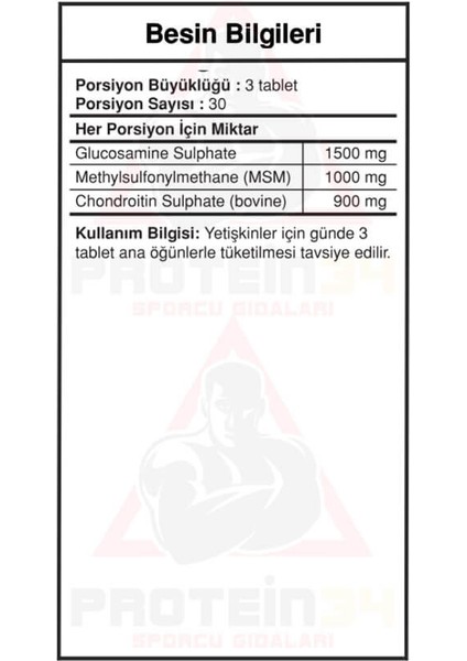 Bigjoy Vitamins Glukozamin Chondrioitin Msm 90 Tablet