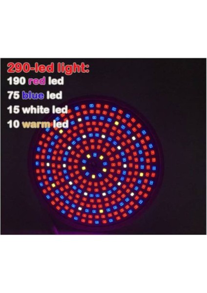 Bitki Yetiştirme Lambası Full Spektrum 290 LED