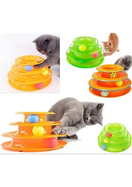 Üç Katlı Kedi Oyuncağı