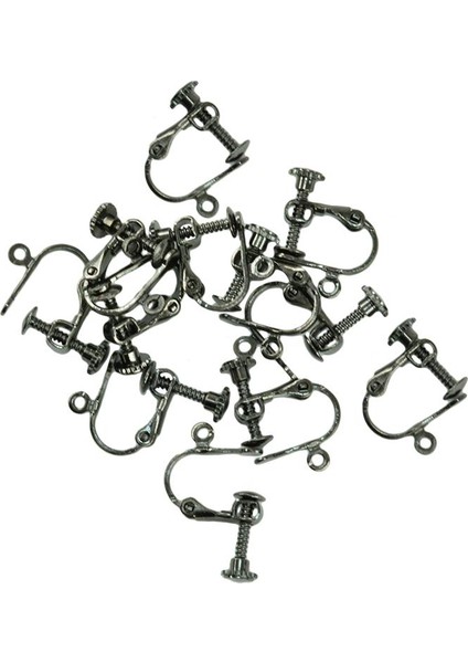 12 Adet Srowback Klipsli Dıy Charm Takı Küpe Pirinç(Yurt Dışından)