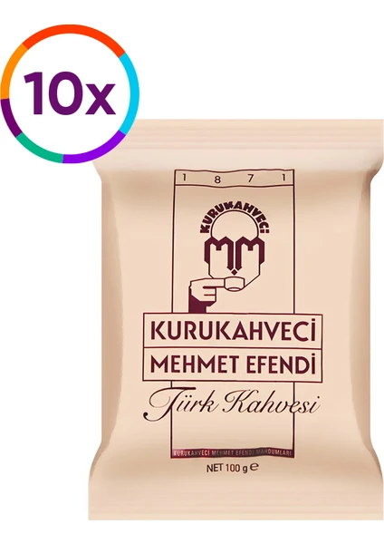 10 Adet Mehmet Efendi Türk Kahvesi 100gr