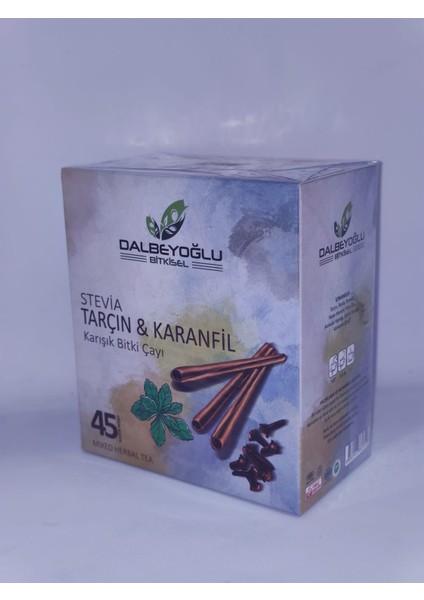 Tarçın Karanfil Stevia Karışım Bitki Çayı 45 Li