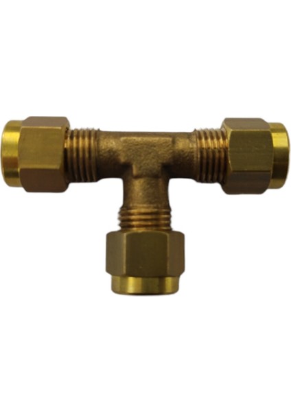 Bakır Boru Birleştirme T Aparatı 6 Lık (6X6X6MM)