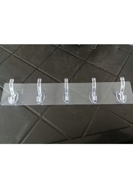 Yakut Şeffaf Silikon Yapışkanlı Askı