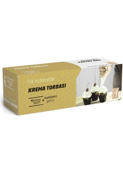 Kaymaz Tek Kullanımlık Krema Torbası 51X24 cm - 72 Adet