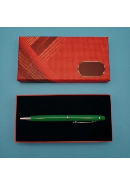 Kutulu Yeşil Kalem Dekoratif Hediyelik