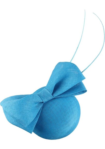 Kraliyet Bowknot Fascinators Derby Hat Kokteyl Düğün Partisi Kafa Klibi - Lake Lake Blue (Yurt Dışından)