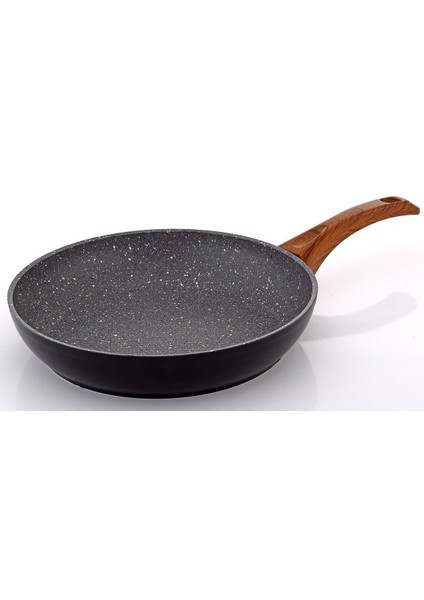 Vogue 24 cm Granit Tava Ahşap Kulp