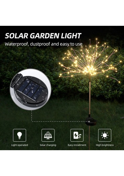 Güneş Bahçe Işık Çim Işık Havai Fiş-Ek Işık Güneş Enerjili (Yurt Dışından) indirimleri