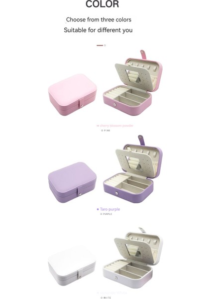 Basit ve Taşınabilir Seyahat Mücevher Kutusu (Yurt Dışından) modelleri