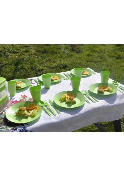 Katlı Piknik Seti Yeşil fırsatları