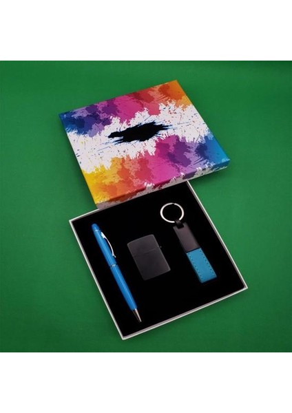 Easy Toptan Kalem Çakmak Anahtarlık Turkuaz Dekoratif Hediyelik