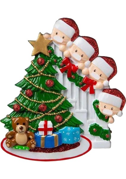 Noel Ağacı Süsü Aile -4 Kişi (Yurt Dışından)