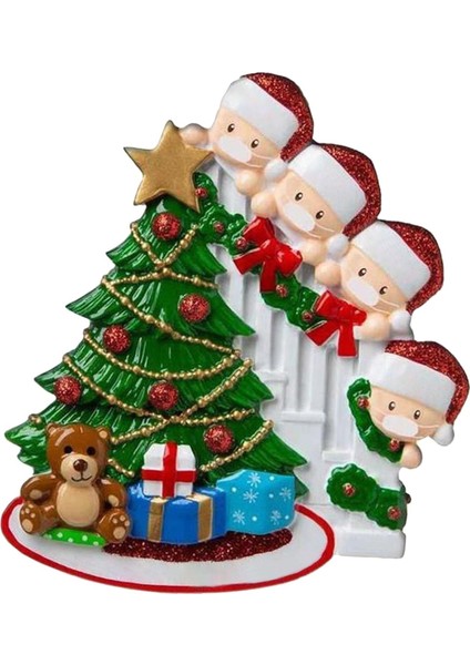 Noel Ağacı Süsü Aile -4 Kişi (Yurt Dışından)
