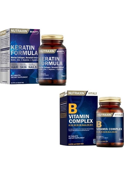 Keratin Formula 60 Tablet + B Vitamin Complex 60 Tablet