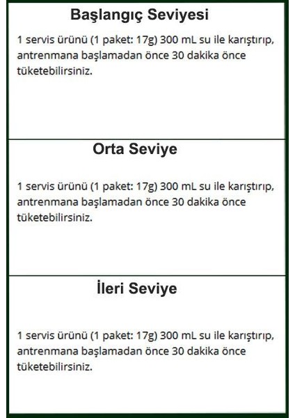 Predator Go Pre Workout Mix Aroma 21 Paket Servis modelleri