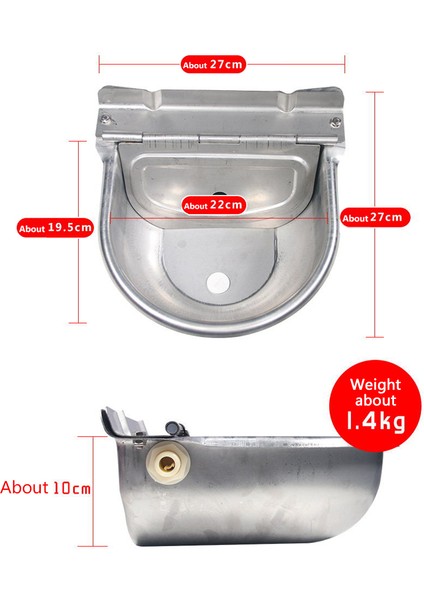 Paslanmaz Çelik Otomatik Waterer Pet Hayvancılık Aracı (Yurt Dışından) indirimleri