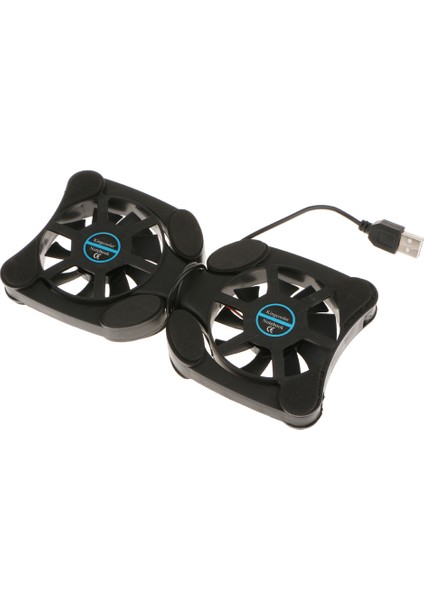 USB Katlanır 2 Fan Dizüstü Bilgisayar Soğutma Soğutucu Pedi(Yurt Dışından