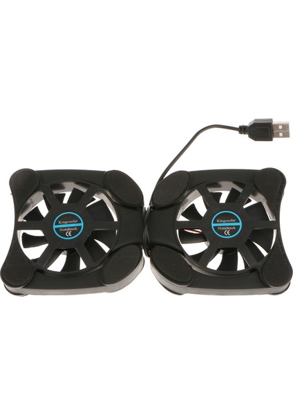 USB Katlanır 2 Fan Dizüstü Bilgisayar Soğutma Soğutucu Pedi(Yurt Dışından