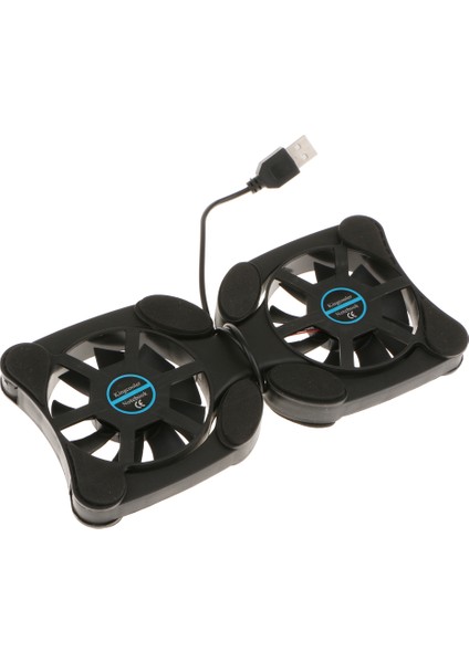USB Katlanır 2 Fan Dizüstü Bilgisayar Soğutma Soğutucu Pedi(Yurt Dışından